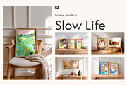 Slow Life Frame mockup, a Household Mockup by Trissa (Thumbnail 1 of 9)
