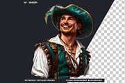 Oktoberfest Bavarian Men Clipart Set, a Seasonal Illustration by ThatsDesignArt (Thumbnail 3 of 9)