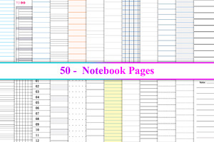 Notebook Pages, a Background Graphic by Digital Studio