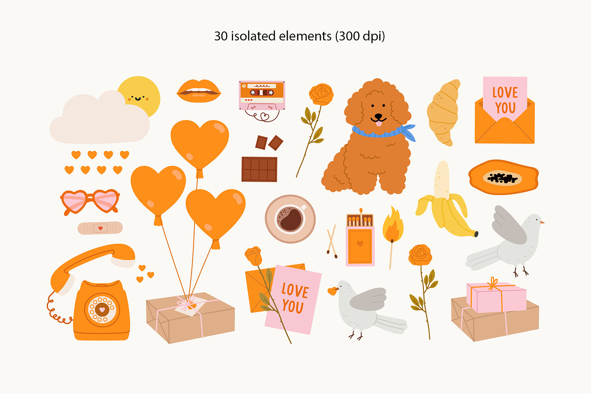 Love You! Valentine's day collection, a Seasonal Illustration by Sweet Corner (Photo 7 of 11)
