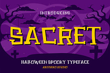 Sacret Display Halloween Font