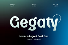 Gegaty - Logo Bold Font
