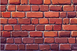 Red old aged vintage brick texture, a Texture Illustration by Valerie Bodnar