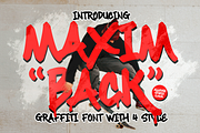 Maximback A Bold Graffiti Font, a Handwritten Font by Allouse Studio (Thumbnail 1 of 10)