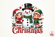 Christmas Snowman Elf PNG Design, a Seasonal Illustration by DreamPrint404 (Thumbnail 1 of 6)