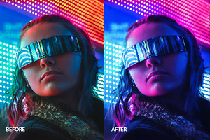 Cyberpunk Photoshop Action