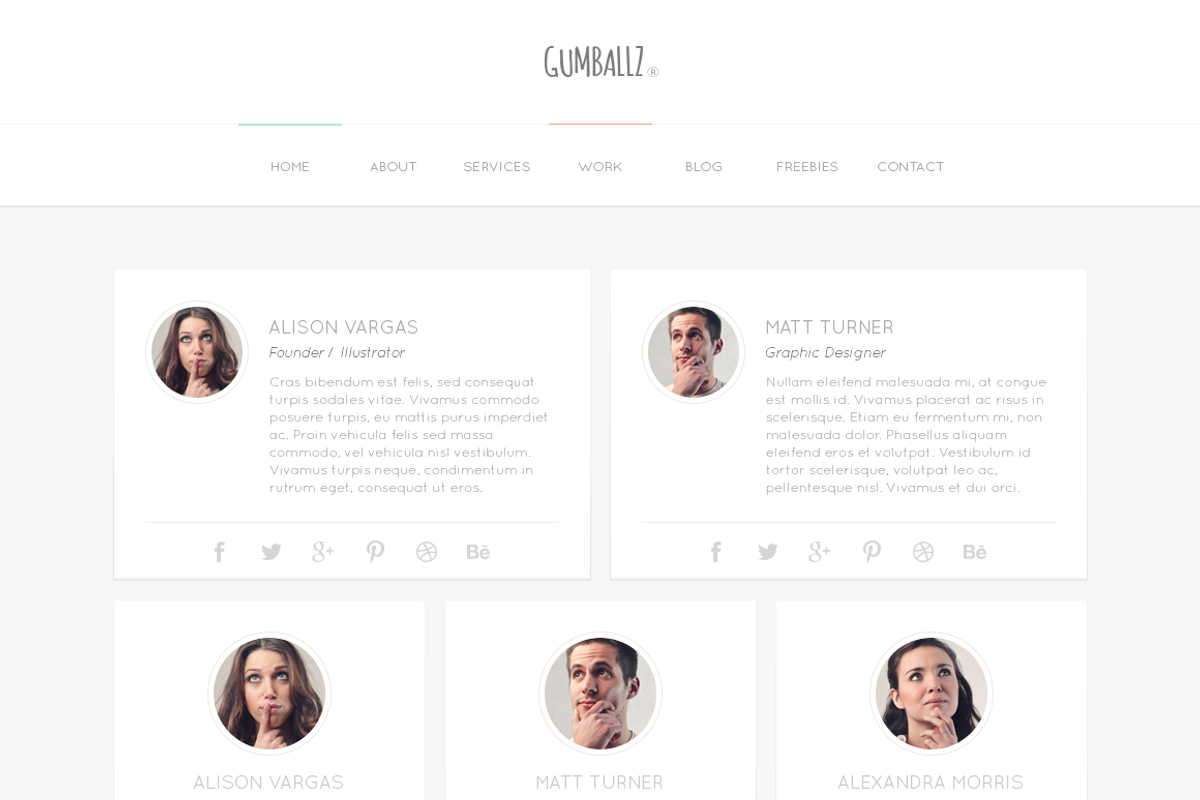 Gumballz Web UI Kit, an UI Kit Template by Aqua Design (Photo 4 of 5)