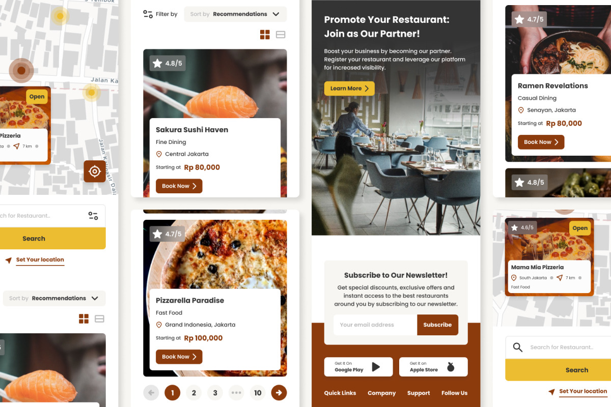 Foody - Restaurant Finder Website, a Landing Page Template by twinstd (Photo 4 of 5)