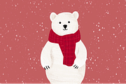 Penguin & Bear - Winter Pattern, an Illustration by naima.design (Thumbnail 5 of 6)