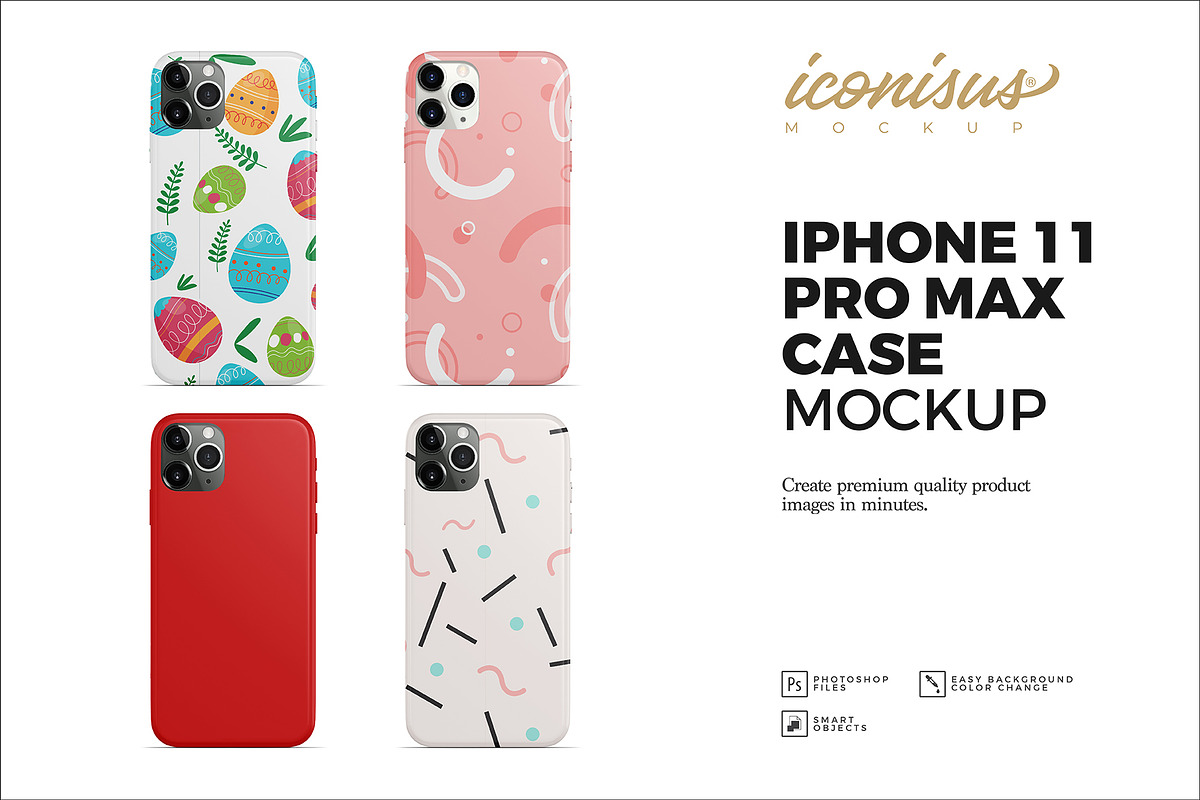 iPhone 11 Pro Max Case Mockup, a Product Mockup by iconisusmockup (Photo 1 of 3)