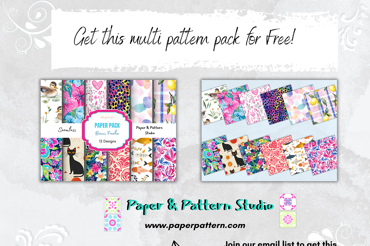 Berries with Flowers in Gingham, a Pattern Graphic by Paper & Pattern Studio (Photo 9 of 9)