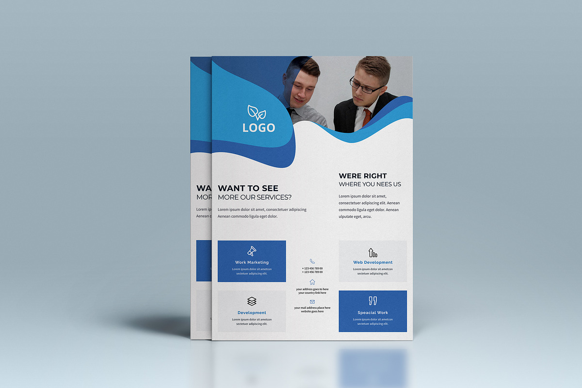 Corporate Business Flyer Template, a Flyer Template by UI_Expert (Photo 2 of 3)