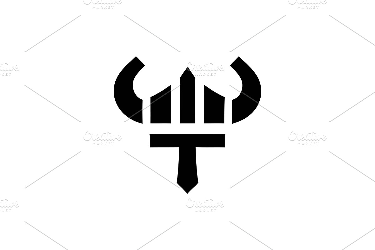 Helmet Logo Vector Minimalist Viking, a Branding & Logo Template by Vectorium Studio (Photo 1 of 2)