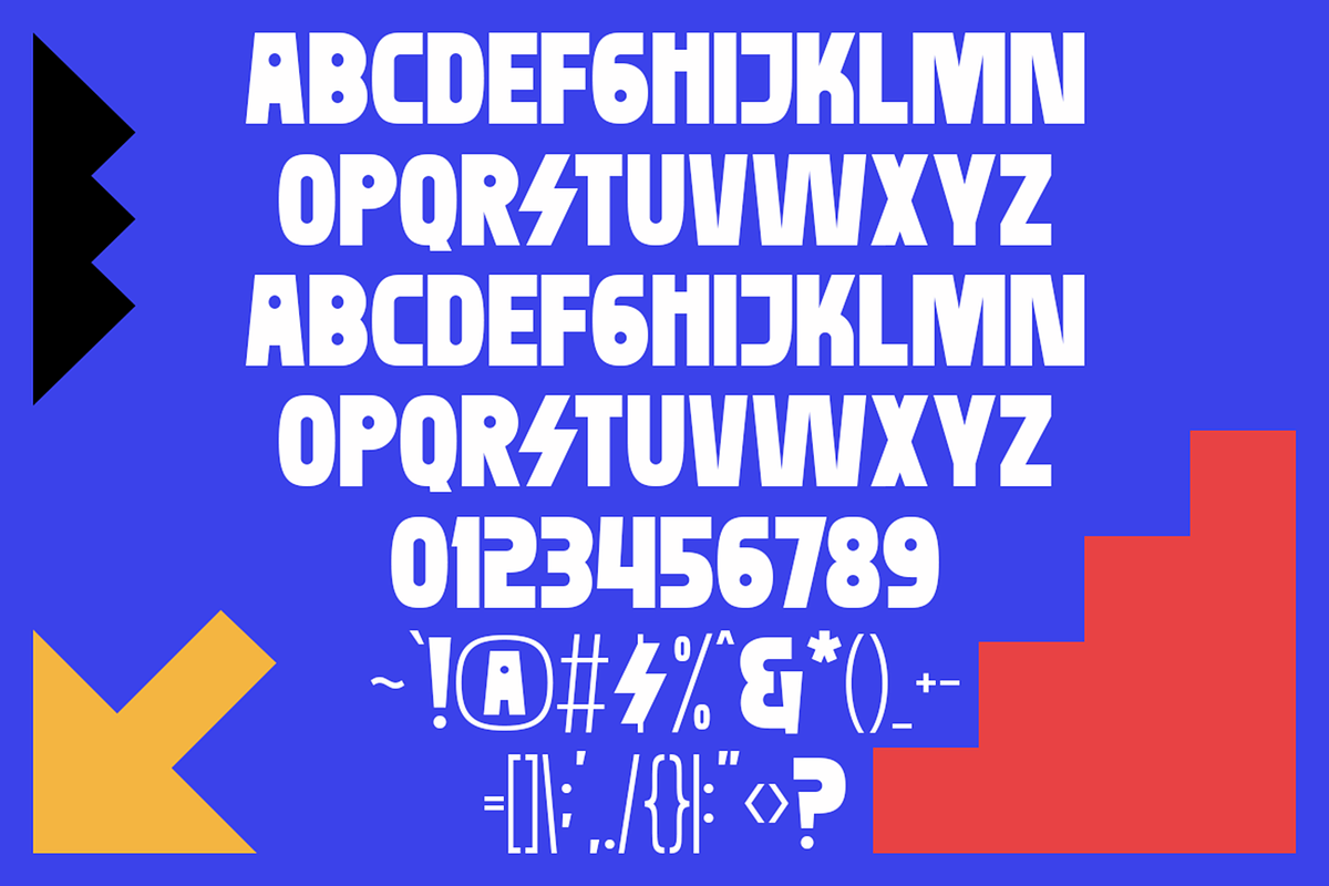 Fastove - Bold Geometric Fonts, a Sans Serif Font by Konstantine Studio (Photo 3 of 4)