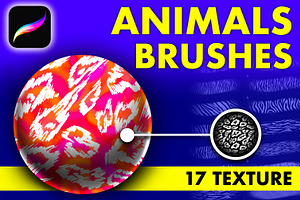 Procreate Texture Animals Brushes