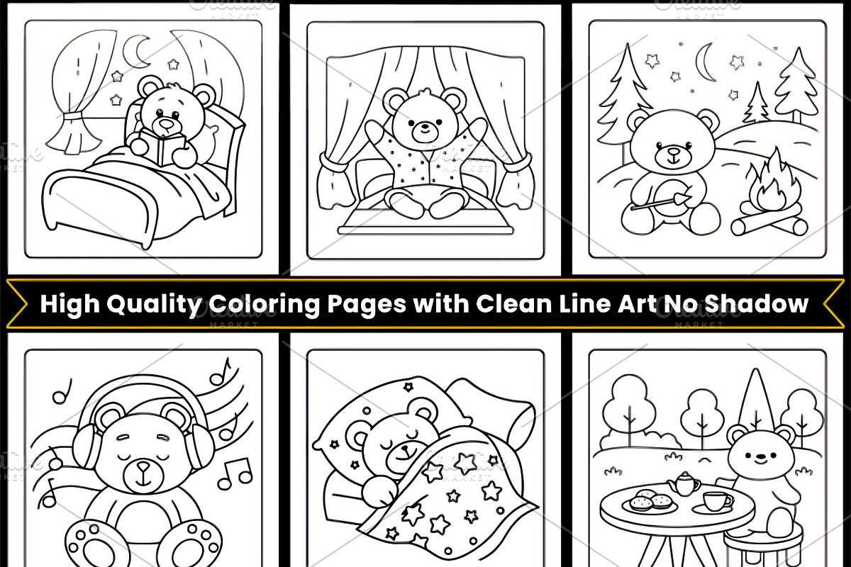 Cozy Routine Kawaii Bear, an Animal Illustration by Ink Gallery (Photo 2 of 3)