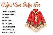 Christmas Winter Accessories Clipart, a Seasonal Illustration by CreationArt (Thumbnail 4 of 6)