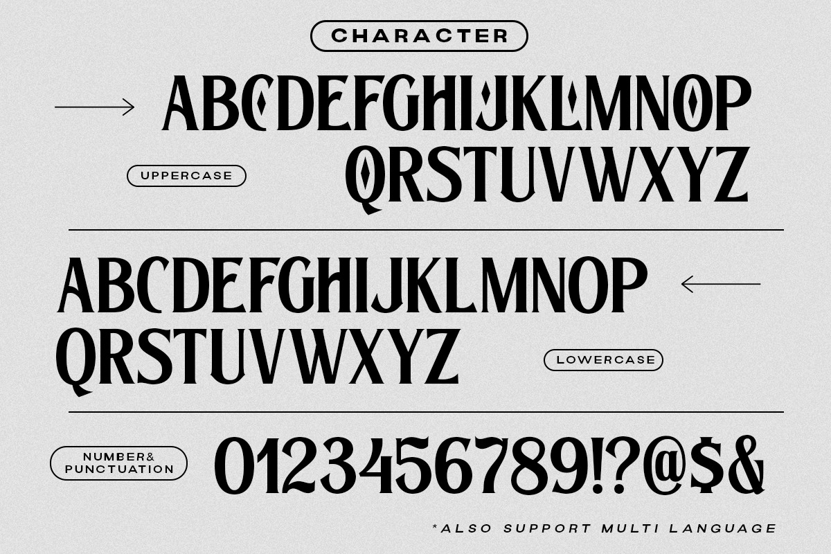 The Bradlens - Modern Display Font, a Serif Font by Letterhend Studio (Photo 6 of 9)