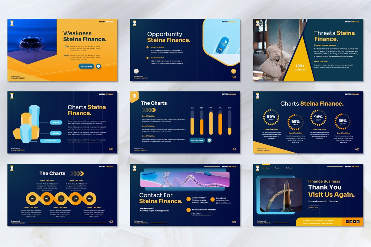 Steina - Finance Powerpoint, a Presentation Template by Dhabee (Photo 5 of 8)
