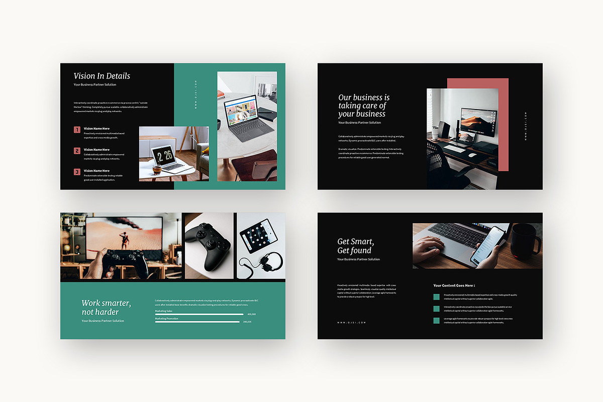 Ojsi : Tech Business Google Slides, a Presentation Template by Punkl Camp (Photo 10 of 15)