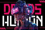 Quantum Sector Cyberpunk Techno Font, a Font by PutraCetol Studio (Thumbnail 2 of 5)