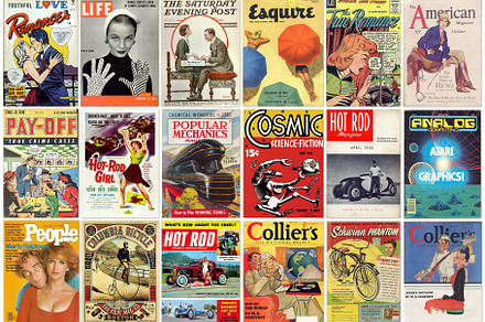 Old vintage magazine covers, an Arts & Entertainment Photo by BOOCYS