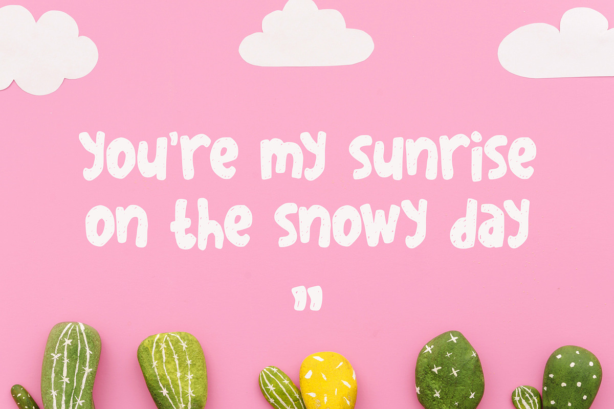 Sketchy in Snow, a Handwritten Font by Abo Daniel Studio (Photo 4 of 10)