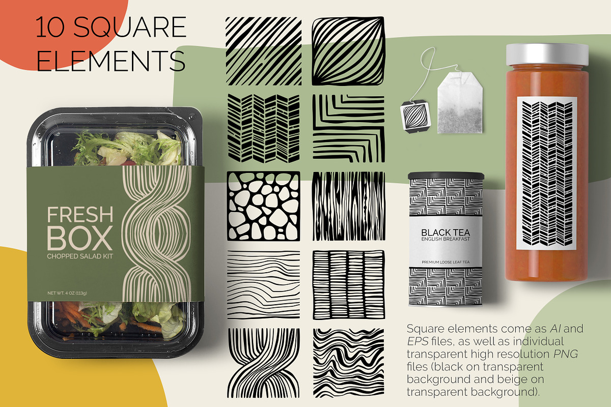 Abstract Bundle. Line art & geometry