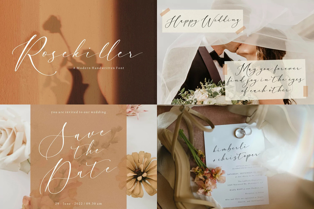 The Wedding Font Bundle!, a Script Font by Letterative Studio (Photo 5 of 9)