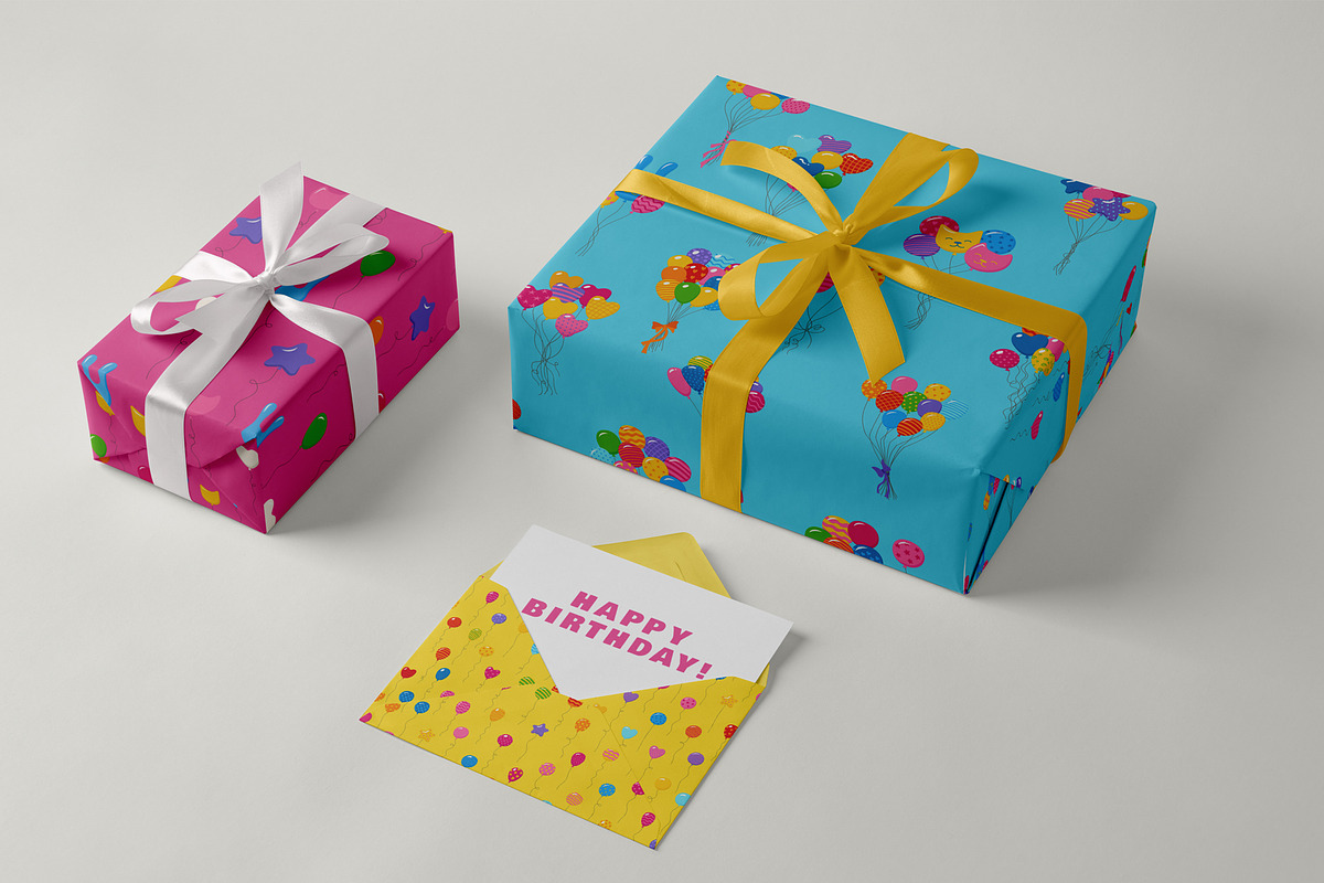 Balloons in a bunch Greeting vector, an Object Illustration by Neliakott ♥ (Photo 9 of 10)