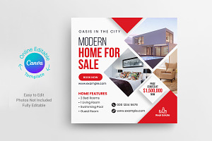 Real Estate Post Canva Template