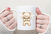 Watercolor Beige Teddy Bear Nursery, an Illustration by Sublimation Artist (Thumbnail 5 of 6)