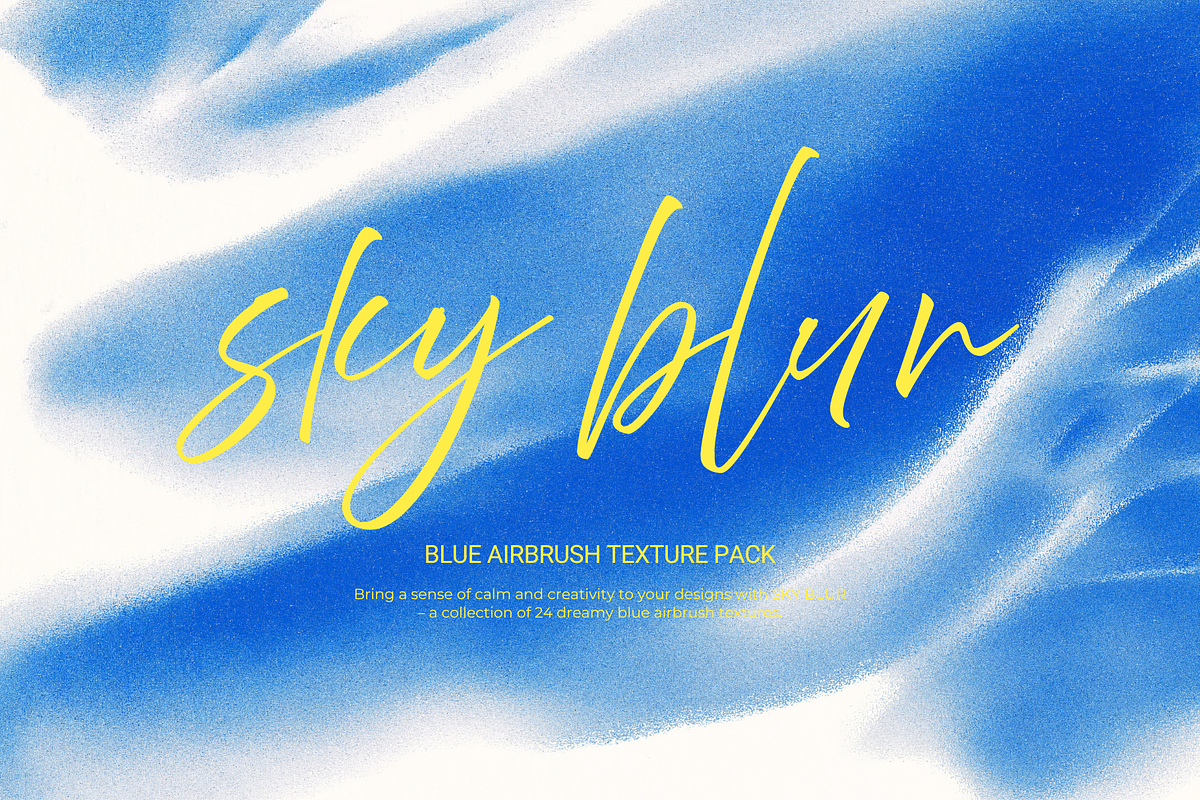 SKY BLUR - Airbrush Texture Pack, a Texture Graphic by Ann Creative (Photo 1 of 11)