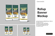 Rollup Banner Mockup, a Print Template by lamorastudio (Thumbnail 1 of 9)