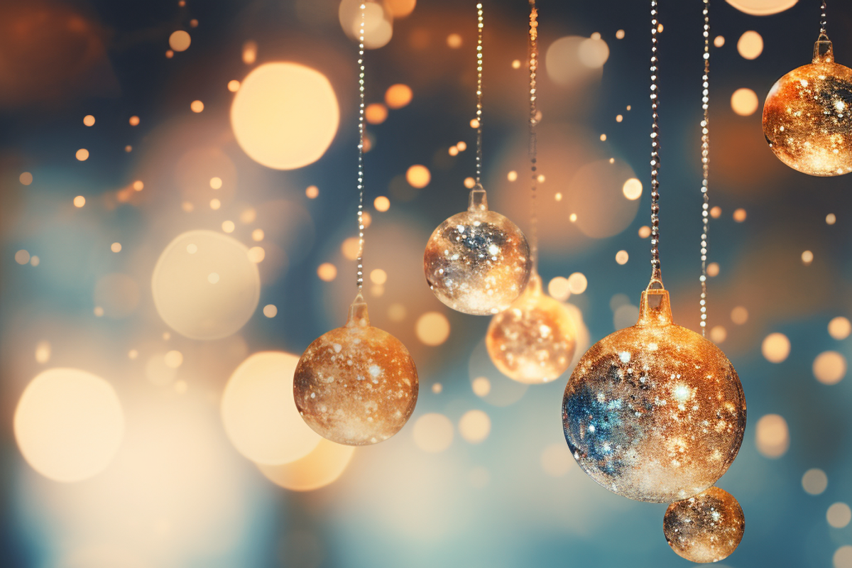 Christmas Bokeh Lights, a Background Graphic by Printable Treasure (Photo 3 of 3)
