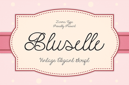 Bluselle - Whimsical Script Font
