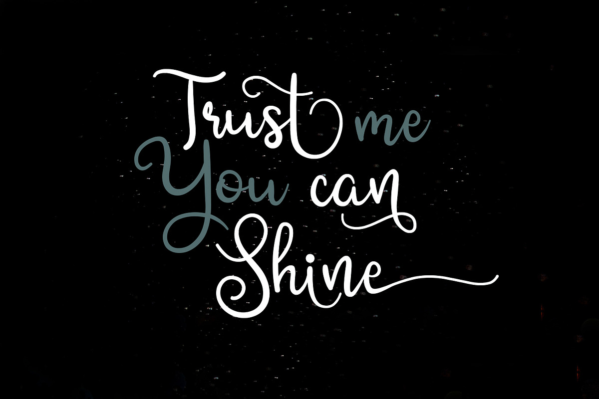 Shining Glory Script Font, a Script Font by LetterJos (Photo 6 of 10)