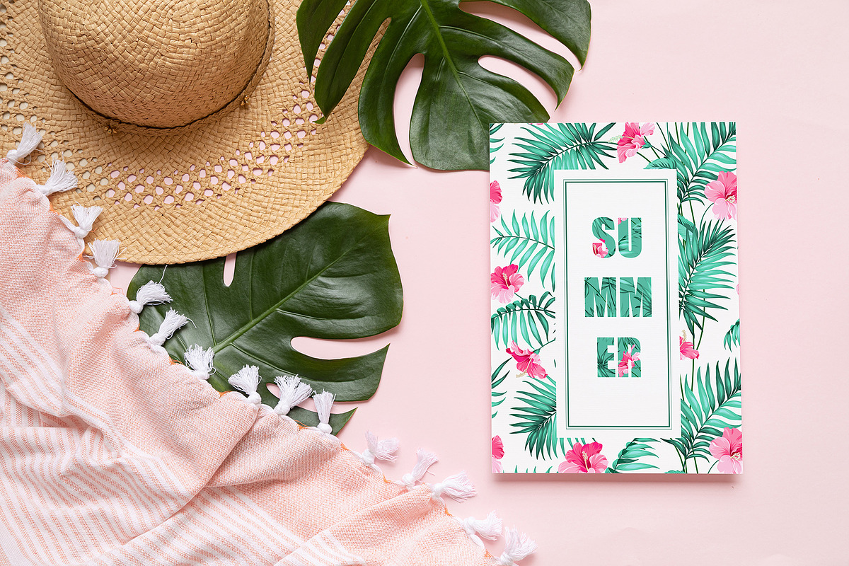 50% OFF! Tropical flowers & element, a Decorative Illustration by Kotkoa (Photo 5 of 6)