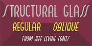 Structural Glass JNL, a Font by Jeff Levine Fonts (Thumbnail 1 of 5)
