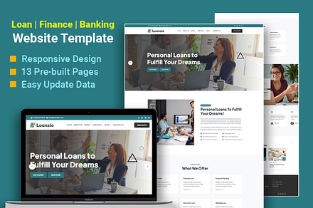 Loan Finance Website Template, a HTML Template by DotThemes