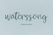 Waterssong Script, a Script Font by Beck McCormick (Thumbnail 1 of 10)