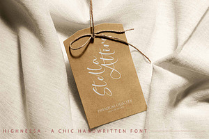 Highnessa - Chic Handwritten Font