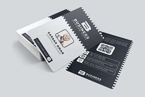 Vertical Business Card Design