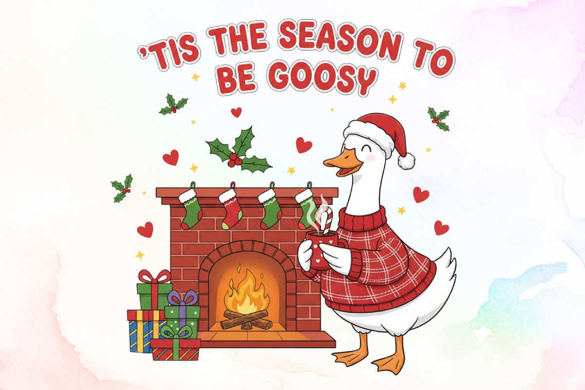 Christmas Png, Goose PNG, an Illustration by Sublimation Artist (Photo 1 of 9)