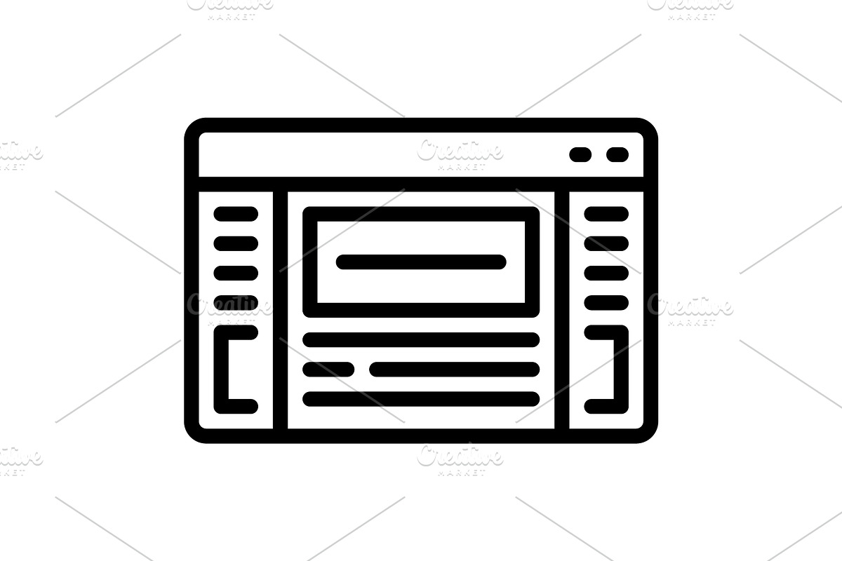 Interfaces application black icon, an Outline Icon by Creative priyanka