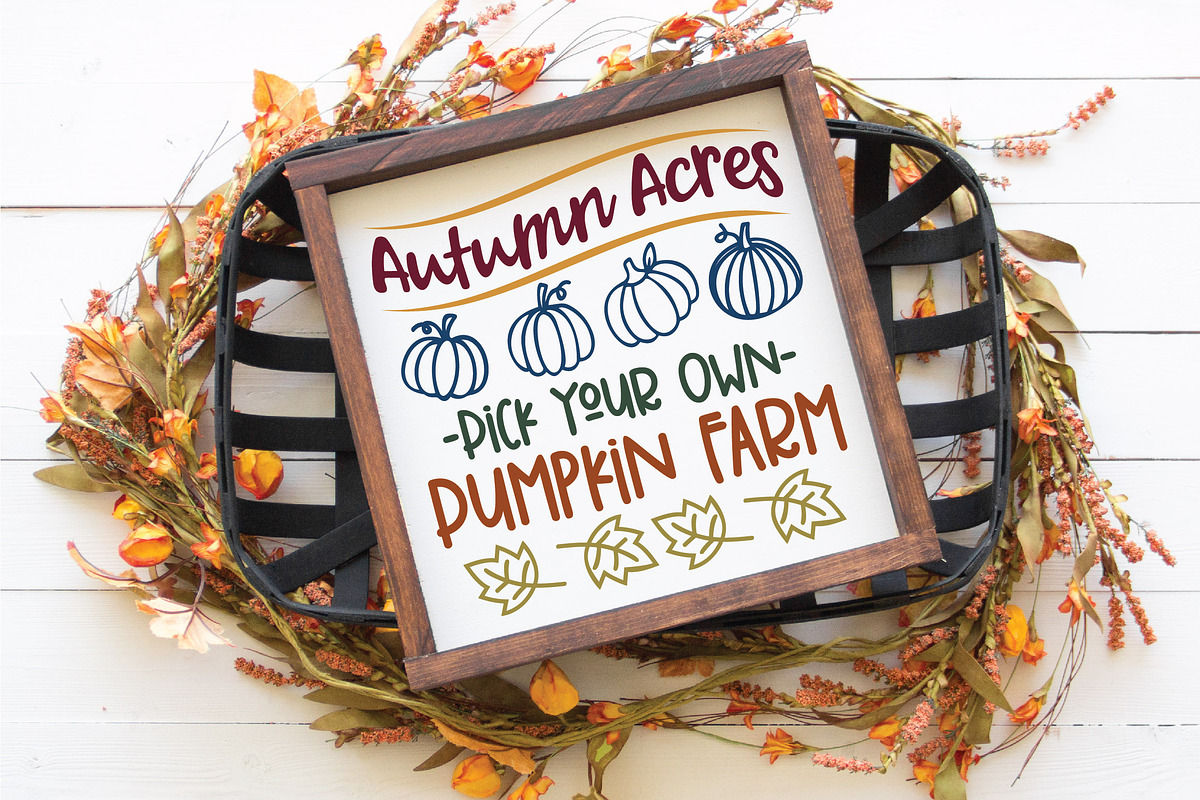 Farmhouse Fall SVG Bundle, an Illustration by OldMarket Designs