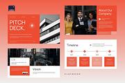 White Orange Modern Pitch Deck, a Presentation Template by Claymoon Lab (Thumbnail 4 of 6)