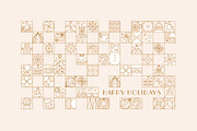 Mosaic Christmas Icon Collection, a Seasonal Illustration by Anna (Thumbnail 3 of 12)