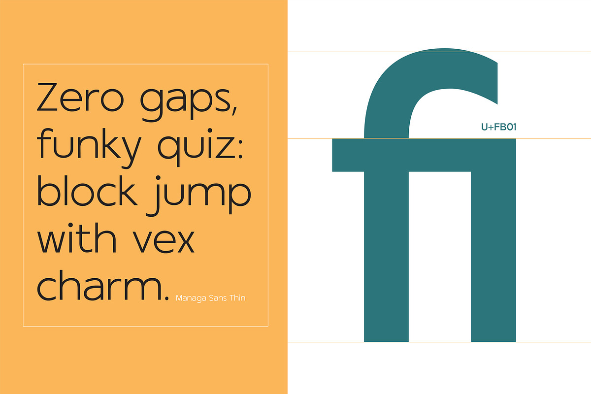 MN Managa Sans - Grotesk Sans Serif, a Sans Serif Font by Mantra Naga (Photo 6 of 20)