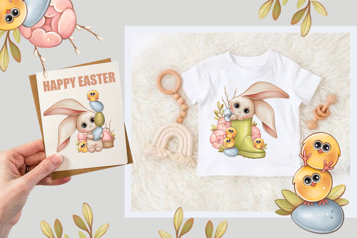 Easter bunny,Easter rabbit, an Animal Illustration by designs.svkl (Photo 9 of 10)